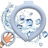 coldchill Kühlschlauch, wiederverwendbar, tragbar, kühlend für Sommerhitze, Kühlung beginnt bei 28 °C, Linderung bei Hitzewallungen und Fieber, intelligentes Eis-Nackenband