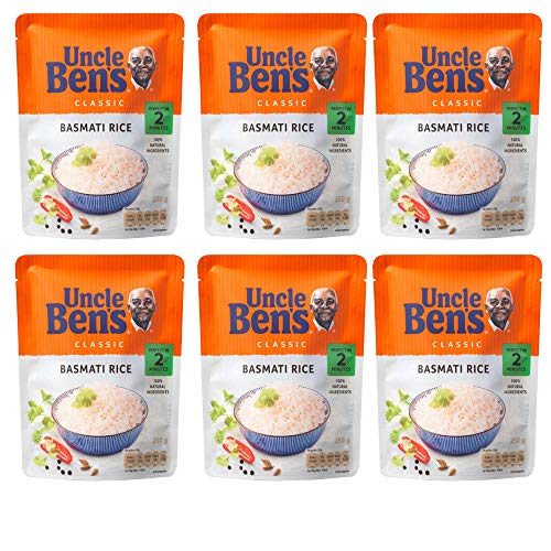 Price comparison product image Uncle Bens Basmati Rice 6 Pack x 250g Microwave Rice