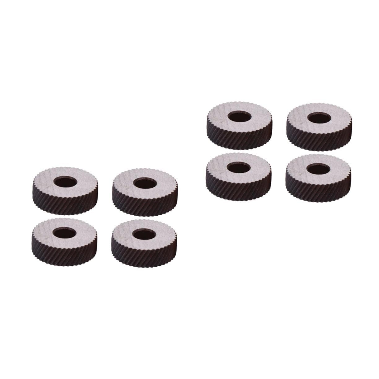 OSALADI 2sets Lathe Steel Knurling Wheel Durable Sharp Teeth Anodized Surface 4pcs*2
