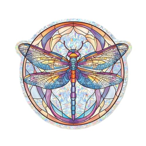 Vinilo decorativo de vinilo holográfico de libélula iridiscente