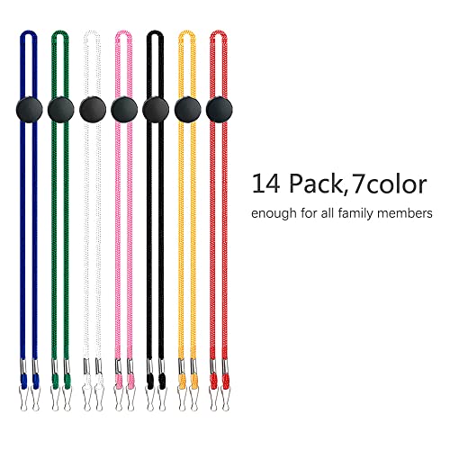 Tense LYDMSK-14P 14 Pack Adjustable Length Face Mask Lanyard With Clips, Safety Mask Holder thumb #3