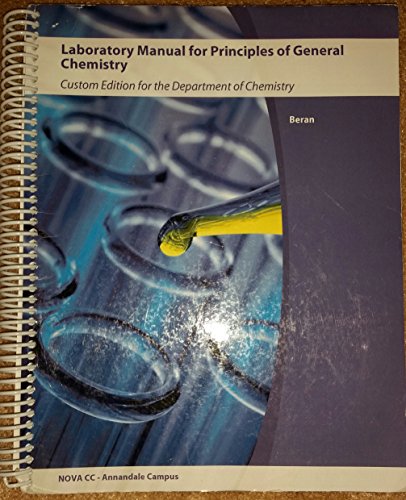 Laboratory Manual for Principles of General Chemistry