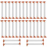 Jibrelxion 60 Pack Tent Stakes, 7.8 Inch Heavy Duty Non-Rust Metal Ground Tent...