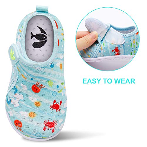 Image of FEETCITY Baby Boys Girls Water Sport Shoes Barefoot Kids Aqua Socks Quick-Dry Beach Swim Pool Shoes