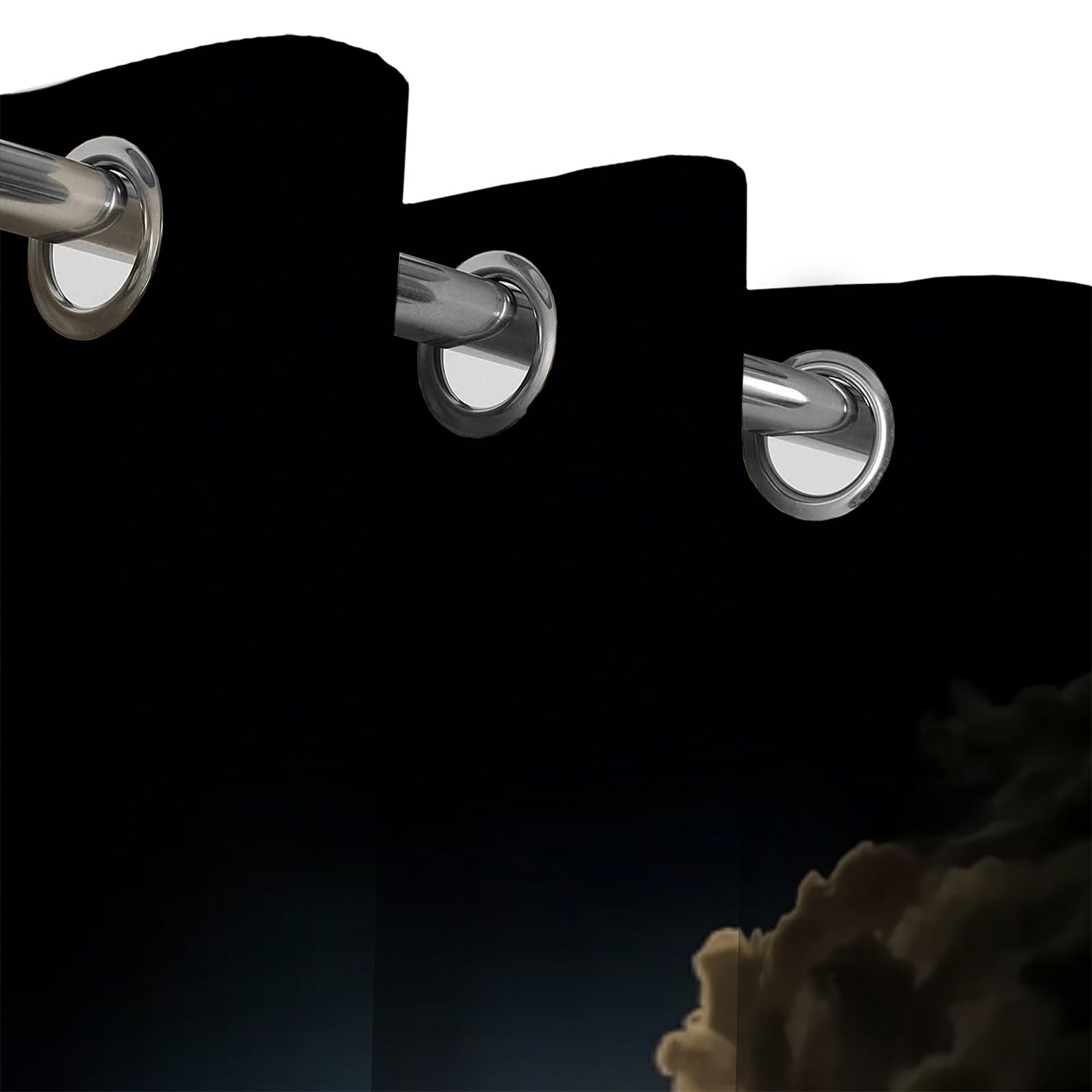 Dark Sky Graphics Verdunkelungsvorhänge Blickdichte Vorhänge Mit Ösen Sport Fußball Thermo Vorhang Schlafzimmer Gardinen Wohnzimmer,H215 X B110 cm,Dunkelblau, 2Er Set