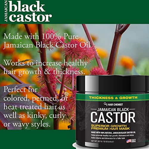 Hair Chemist 1609HC Superior Growth Jamaican Black Castor Hair Mask 12 Oz. thumb #1