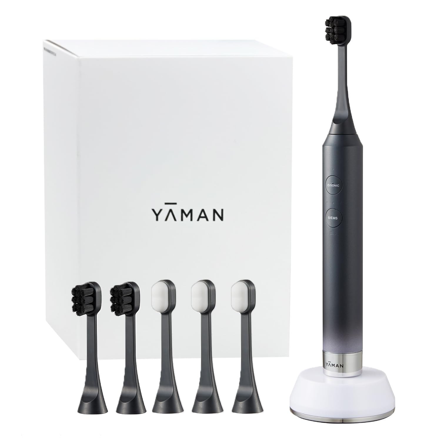 Ya-man Oral Lift device with charging base and brush head