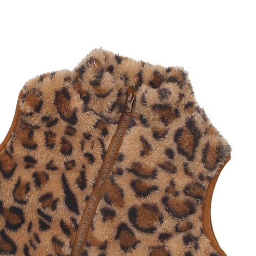 JESKIDS Girls' Boys Sherpa Fleece Vest Outwear Lightweight Solid Color Cute Jacket with Pockets 2-11 Years3