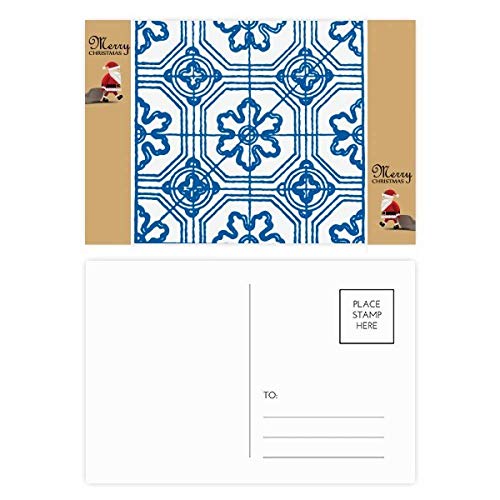 Cartes postales fleurs bleu Talavera coffret de 20 à offrir aux passionnés