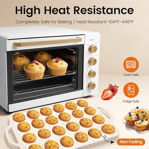 Fimary Silicone Mini Muffin Pan
