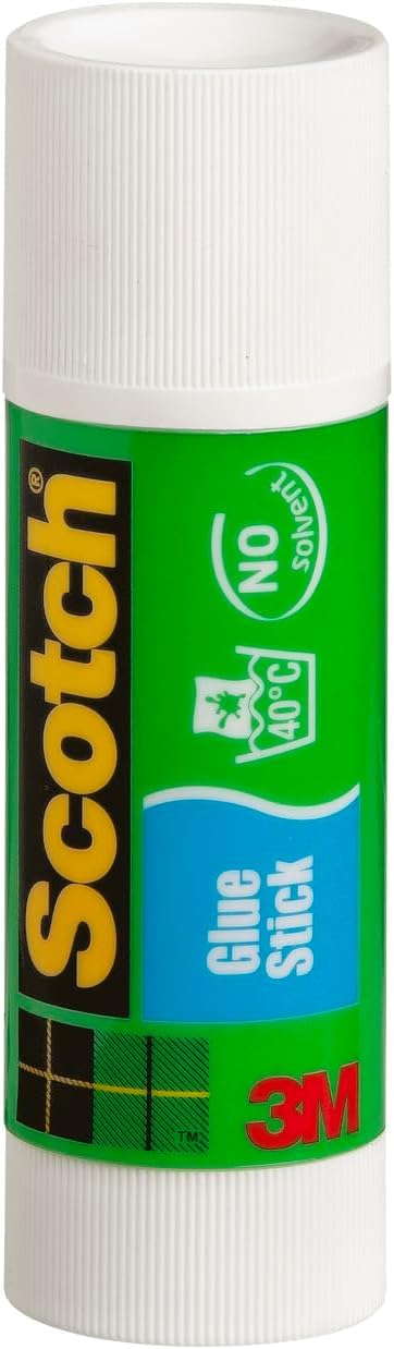 Scotch Colla Stick per la Scuola Elementare, Scuola Media, Asilo e Ufficio, Set di Tubetti di Colla Stick per Bambini, Confezione Grande da 12pz x 40 gr