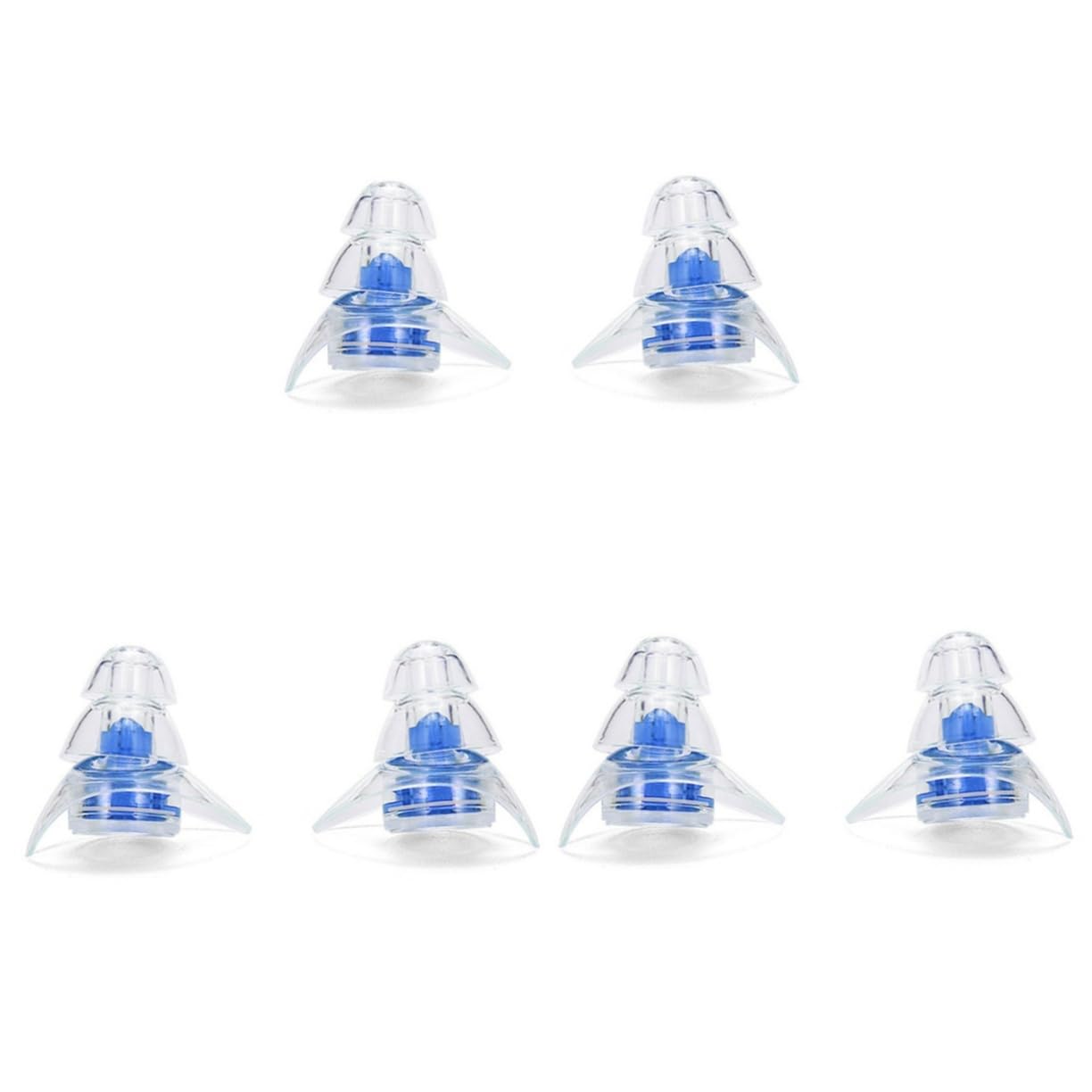 Genérico 3 Pares para los con filtro de ruido earbuds para los para dormir Auriculares para los anti-ruido protector de oído mudo Blue