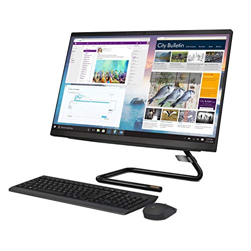Image of Lenovo Ideacentre A340 Intel Core i5 8th Gen 24 inch FHD All in one Desktop (8GB RAM /1TB HDD /Windows 10 /MS Office /Black),F0E8001GIN