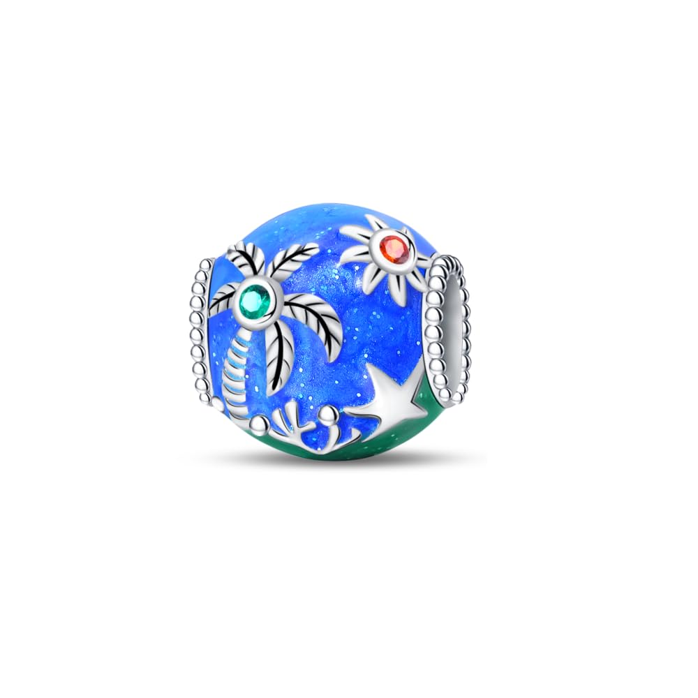 Pandach Damen Charm Anhänger für Armband 925 Sterling Silber Charms Beads passend für Armband und Halskette, Kompatibel mit Europäischen Armbänder für Frauen Mädchen