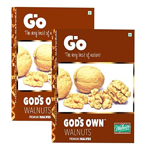 Go Premium Walnut Kernel Halves Pack of 2 250gm Each| Walnuts Dry Fruits | Organic Walnuts | Kashmiri Walnuts Kernels for Snacking & Baking (B07HTJLC8S) Amazon Price History, Amazon Price Tracker