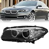 Headlight Assembly for 2014-2017 BMW 5 Series 528i 535i Base/Luxury Sedan 4-Door - HID Xenon Headlamp w/o AFS, Left Driver Side, OEM 63117343905(NON-xDrive/M Sport Models)