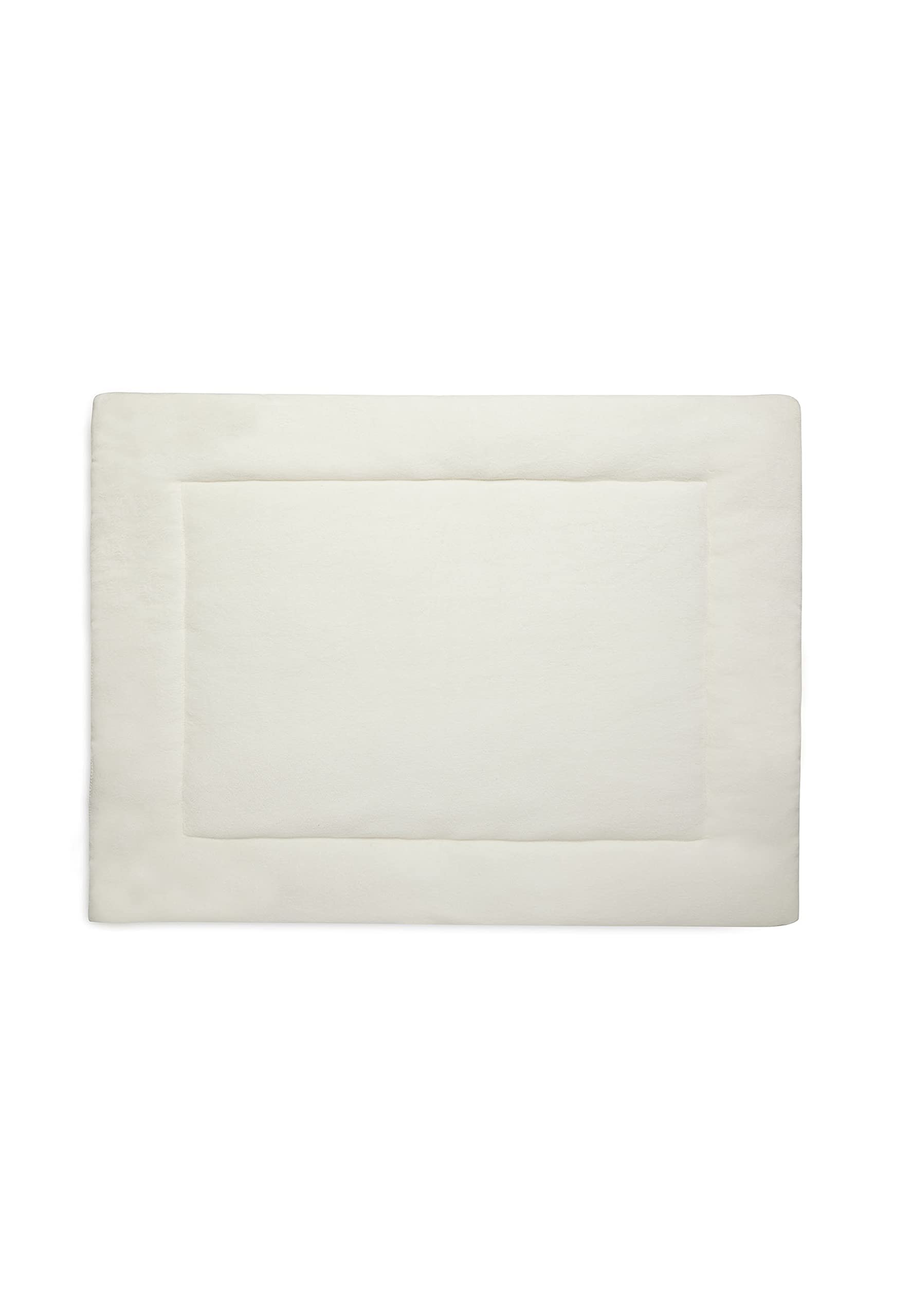 Jollein Krabbeldecke für Baby - Basic Knit, Ivory - Laufgittereinlage - 75x95 cm - Spieldecke Baby - Elfenbeinfarben