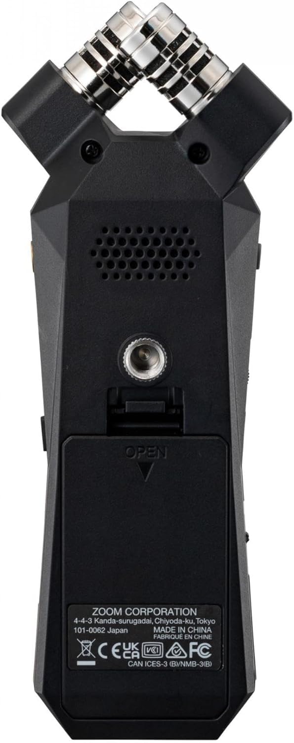 Zoom H1essential Ensemble enregistreur audio portable 2 pistes 32 bits avec APH-1e avec pare-brise poilu, coque rembourrée, adaptateur secteur et câble USB C