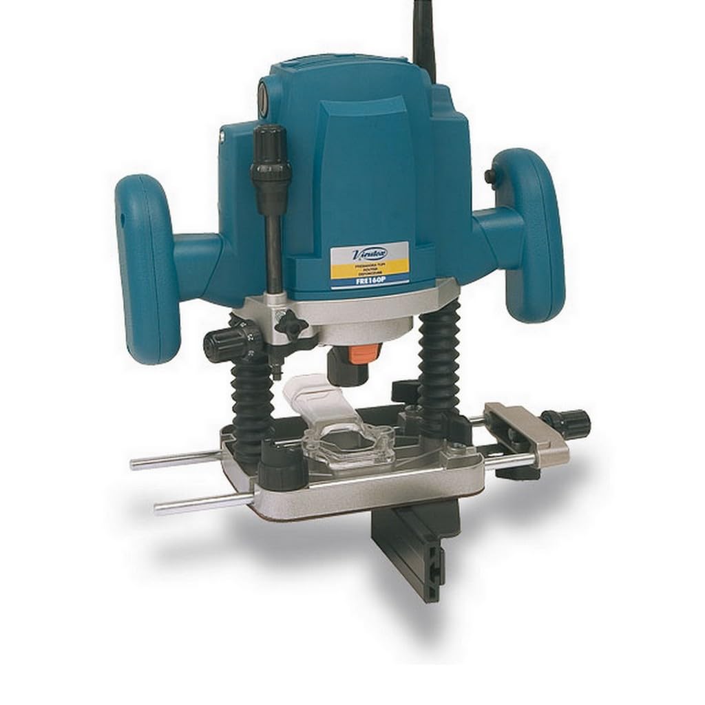 VIRUTEX 6000200 - Fresadora tupi electrónica FRE160P 1800W pinza 12mm 23.000 rpm profundidad 60mm 5,4 Kg