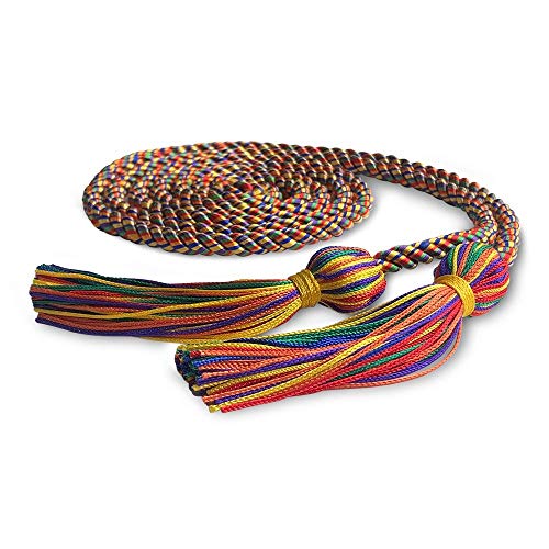 Image of Endea Graduation Single Honor Cord Two-Color (Rainbow)