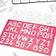 Schablonen Buchstaben Buchstabenschablonen Klein Zufällige Farbe Zeichenschablone Buchstaben Zahlen Schablone Groß für DIY