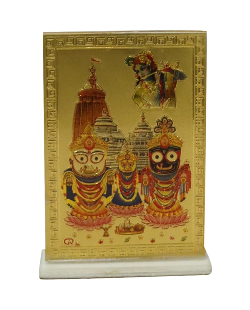 BRACOP® Jagannath Statue Small Goddess Decorative Sculpture Hinduism Religious Figurine Hindu Temple Decoration Meditation Figur Mini Statue For Desk, Car, Office Spiritual Gifts