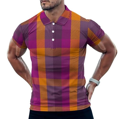 Polo de golf pour homme à carreaux pour vos parcours d'été ensoleillés