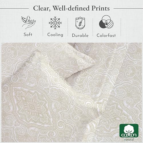 image for California Design Den Printed Twin XL Sheet Sets - 400 Thread Count Sa