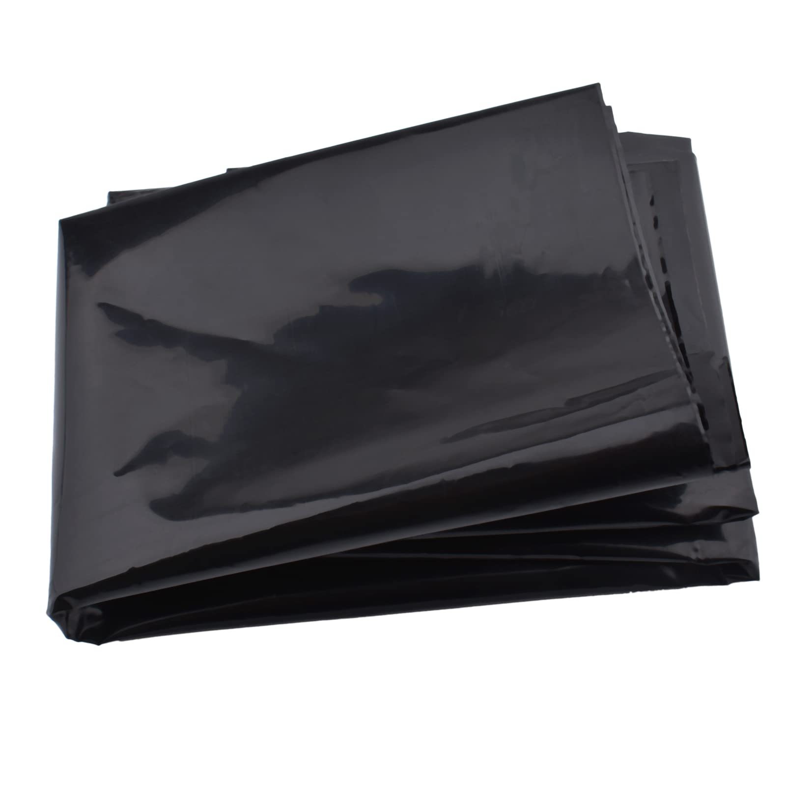 MEAOR Polyethylene Film Black Greenhouse Film, 6 Mil Extra Thick Tear-Resistant Garden Film Made of Polyethylene, Blackout Tarpaulin Waterproof Cover Film, Greenhouse Poly Film Tunnel Film (3 x 8 m)