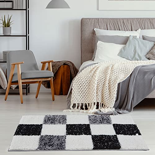 THE RUGS Area Rug, Modern Luxury Shaggy Rug, Multicolour Pattern Carpet, Ultra Soft for Bedroom Living Room, Kids Room - Image 4