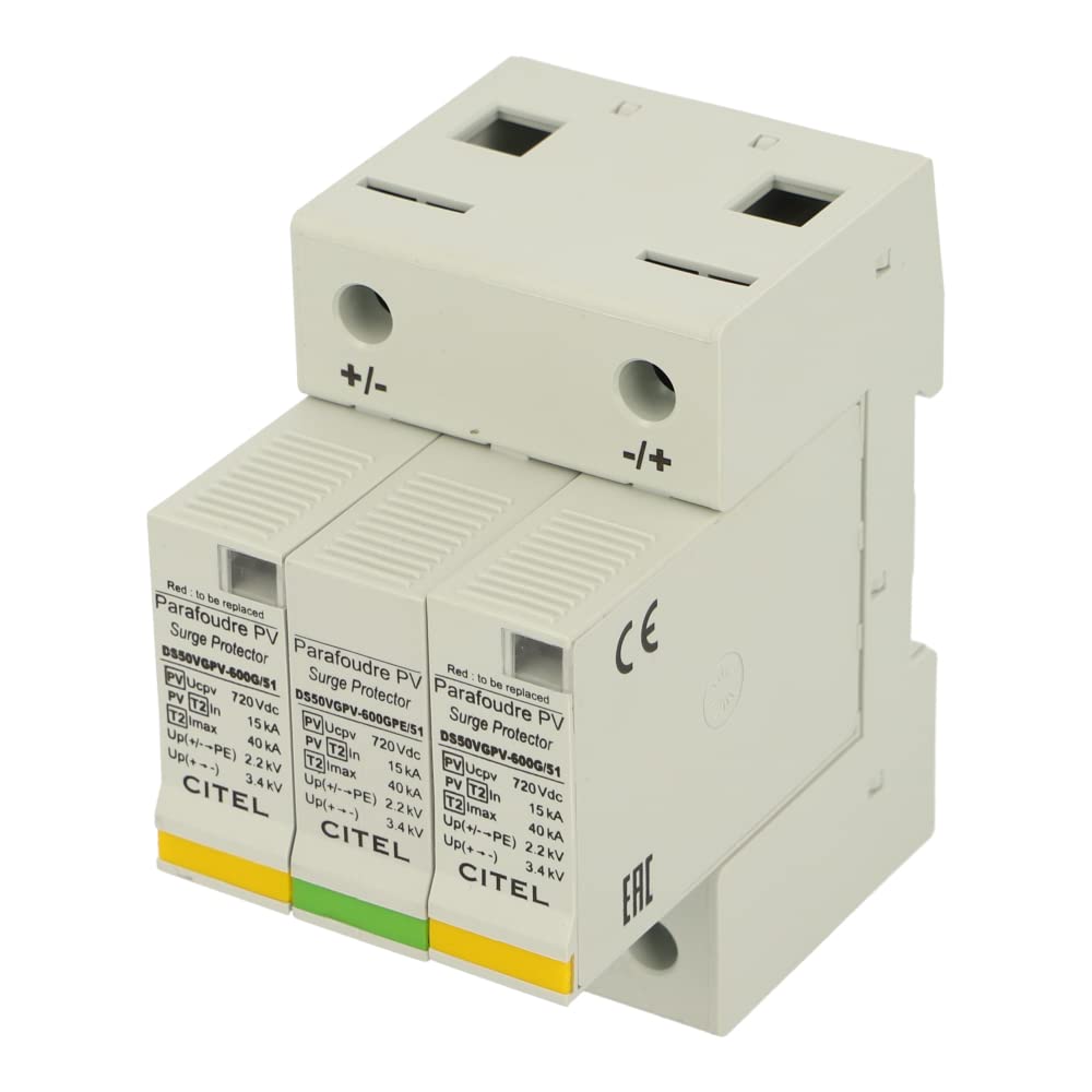 DS50VGPV-600G/51 | CITEL DC SPD Type 2 Plug-in Module UCPV= 720VDC IMAX 40KA RS+VG