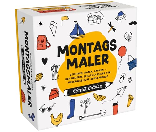 MONTAGSMALER - Lustiges Zeichenspiel - Das beliebte Familienspiel und Gesellschaftsspiel ab 8 Jahre - Kreatives Gemeinschaftsspiel und Spiel für Familie und Freunde