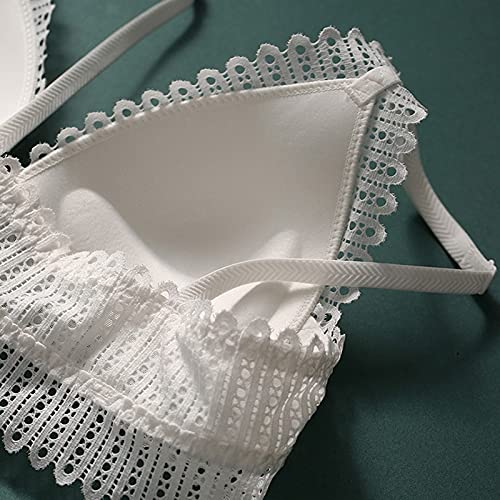 Set di Lingerie Sexy da Donna Set di Reggiseni di Pizzo per Donna, Reggiseno di Bralette con Cinturino in Pizzo e Set di Biancheria Intima Push-up
