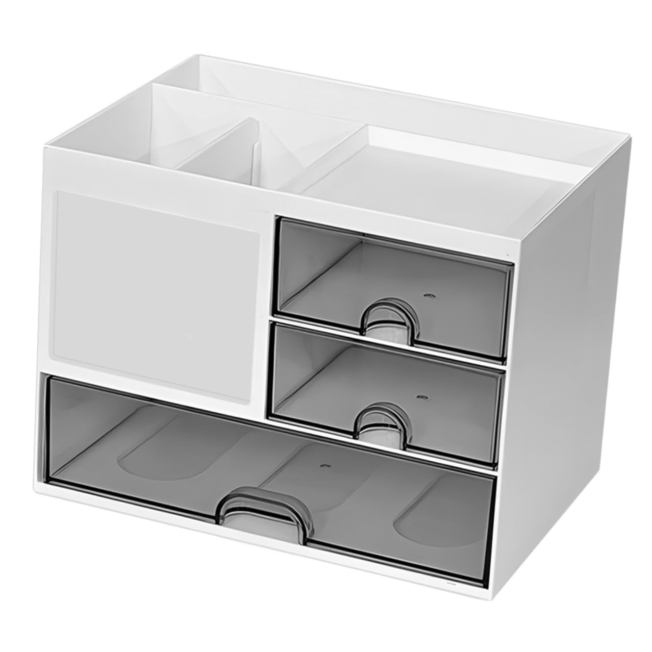 Didiseaon Organizador de Escritorio Caja de Almacenamiento Transparente Estuche de Papelería para Despacho y Estudio