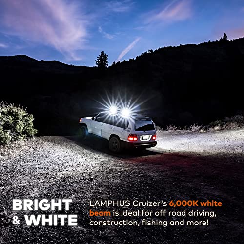 Lamphus Cruizer 9.25" 108W Led Work Light Bar [Flood/Spot Combo] [30/60 Degree Spread] [Ip67 Rated] ? Dual-Stacked Off-Road Lights For Atv Utv #TOP1