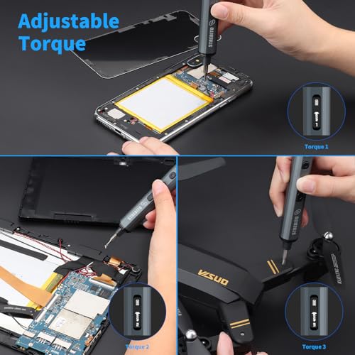 Image of STREBITO Mini Electric Screwdriver, 70 in 1 Small Electric Screwdriver Set