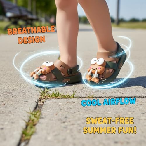 Image of GLJ Unisex Kids Comfort Sandal for Kid Boy & Girl, Age 1-5 Years, 1150