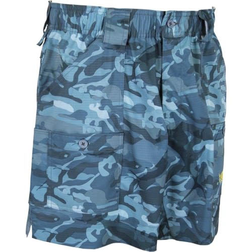 AFTCO Bermuda de pesca original CAMO, Camuflagem cáqui, 39