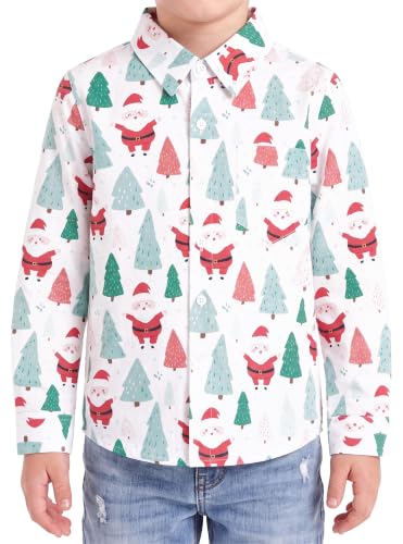 Image of Boys Hawaiian Button Down Shirt, Pure Combed Cotton Short Sleeve Size 3-15Y | Pure Combed Cotton, Smooth 60s yarn, Tagless Label, Pilling-Resistant, Shrink-Resistant, Fade-Resistant, Machine Washable
