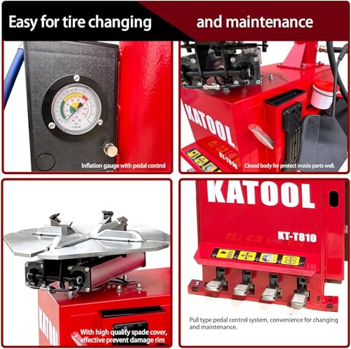 Image of KATOOL 2.0HP Tire Changer Machine Combo Bead Blaster Tire Machine Wheel Balancer Machine Tire Changer Wheel Changers Machine (Combo)