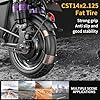 AVBDJOY Electric Bike for Adults, Folding Ebike with Removable Battery, 500W Motor(700W Peak), 25 Miles Range, 25 MPH Max, All Terrain Electric Bicycle with 14 x 2.12 Fat Tires (500W 48V-15AH) #3
