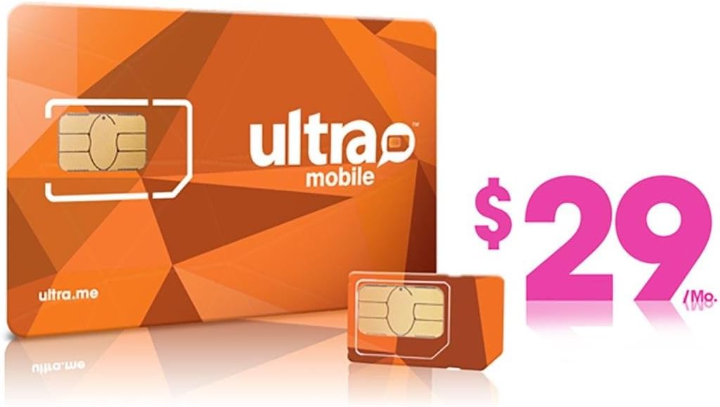 Ultra Mobile triple punch Regular, Micro and Nano all in one SIM Card + $29 Plan free