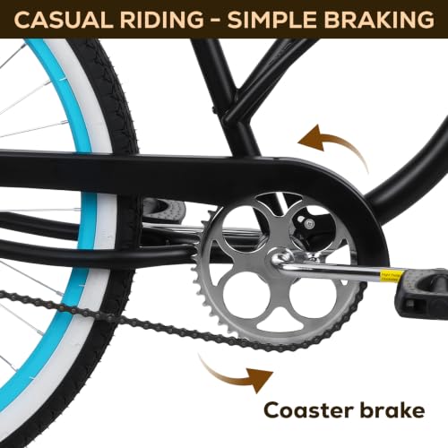 RideOrigin 26 Inch Beach Cruiser