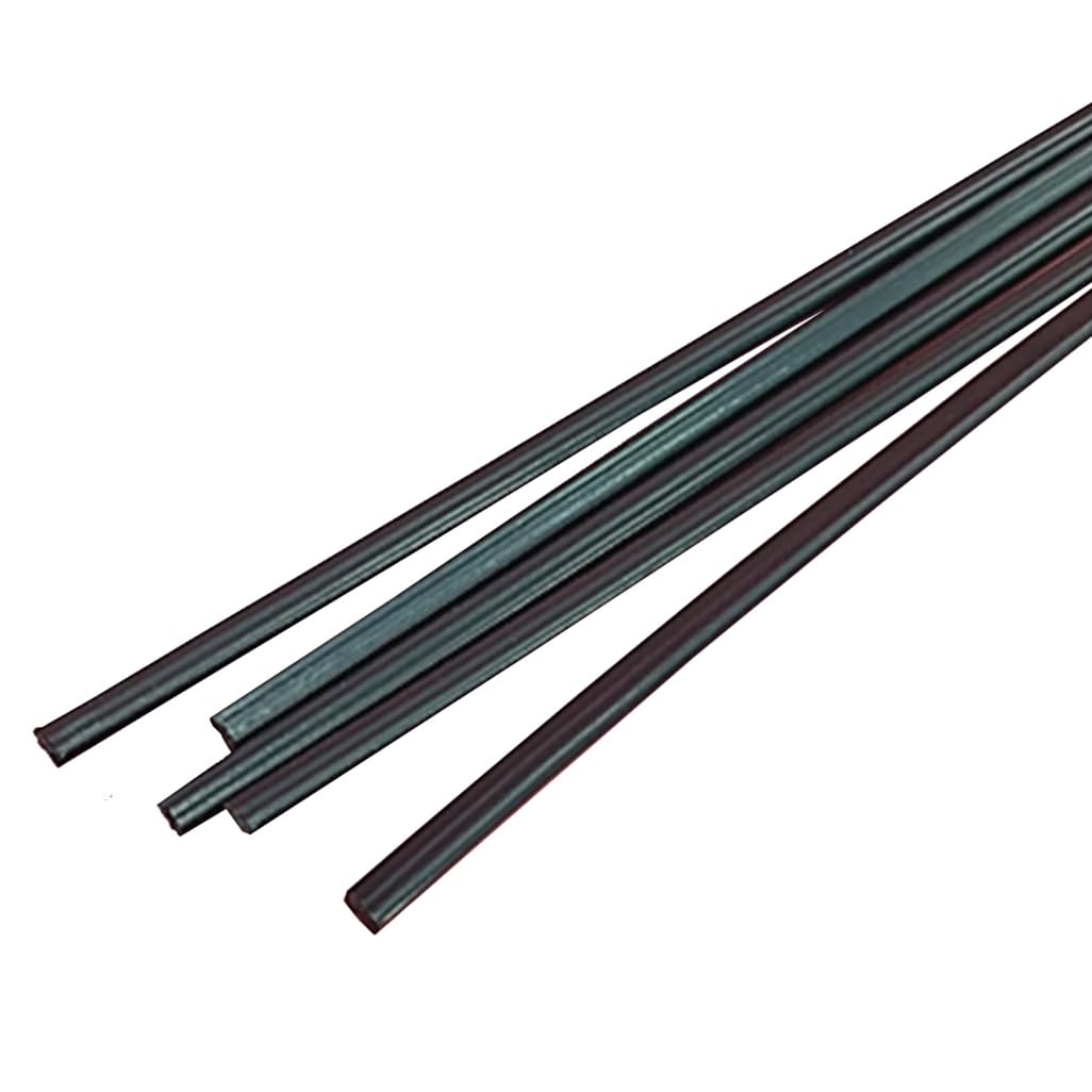 BDMRY Plastic Welding Rods,Plastic Welder Strips,Sticks ABS Rod 5Pcs White,Width* Thickness:5mm*2.5mm Length:1meters black