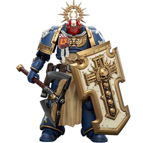 JOYTOY Warhammer 40K Ultramarines Metaurus with Power Axe Stormshield and Plasma Pistol 1/18 Action Figur