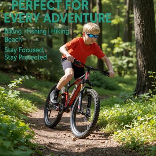 VATTER Kids Polarized Sports Sunglasses for Boys and Girls β UV400 Protection, Flexible Frame with Strap, Outdoor for Youth2