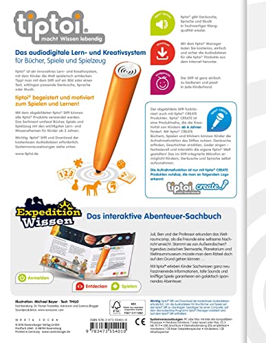 tiptoi Ravensburger Set: Weltraum - Das Abenteuer-Sachbuch (Expedition Wissen, Kinderbuch) + 00110 Stift, Lernspielzeug für Kinder