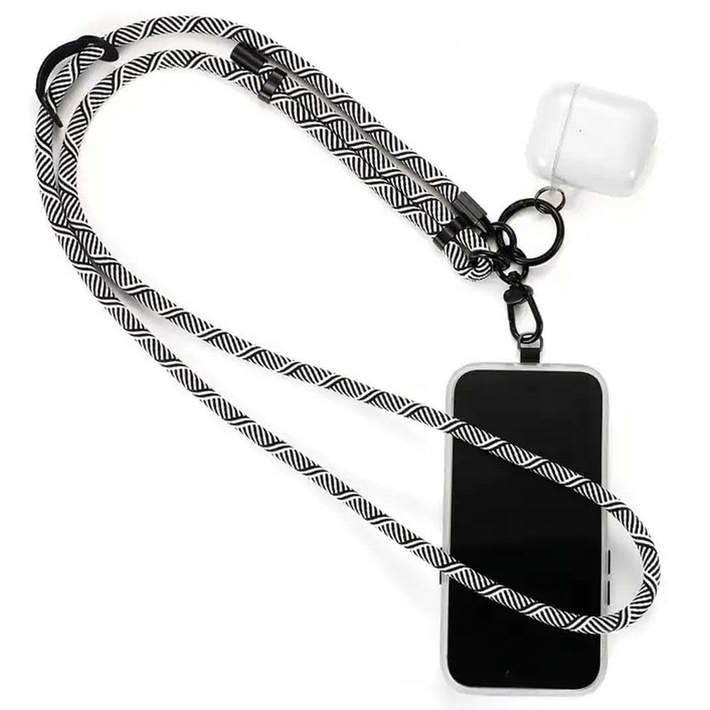 Set 2 Cordini Tracolla Universali Per Cellulare: Nylon Regolabile, Uomo/Donna - 4