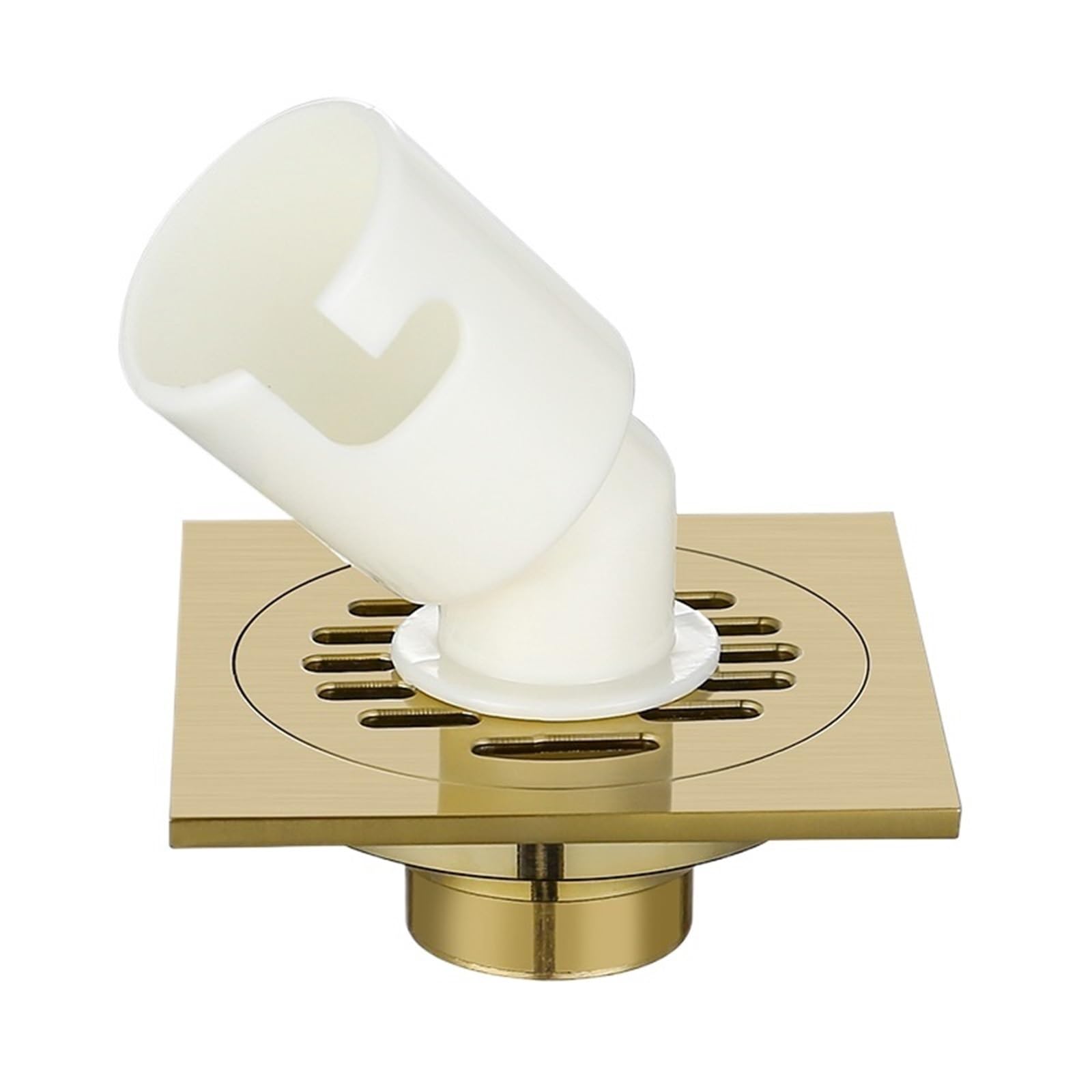 Drainage grates Bathroom Shower Drain Floor Waste Grates Kitchen Brass Brushed Gold Drainage Washing Machine Stopper(Type 2)