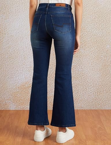 Image of Amazon Brand - Symbol Women Flared Bootcut Jeans (Mid Rise | Full Length) (Available in Plus Sizes)